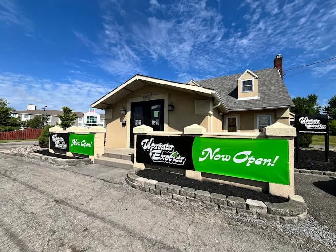 Upstate Exotics storefront on Niagara Falls Blvd, home base for same-day delivery